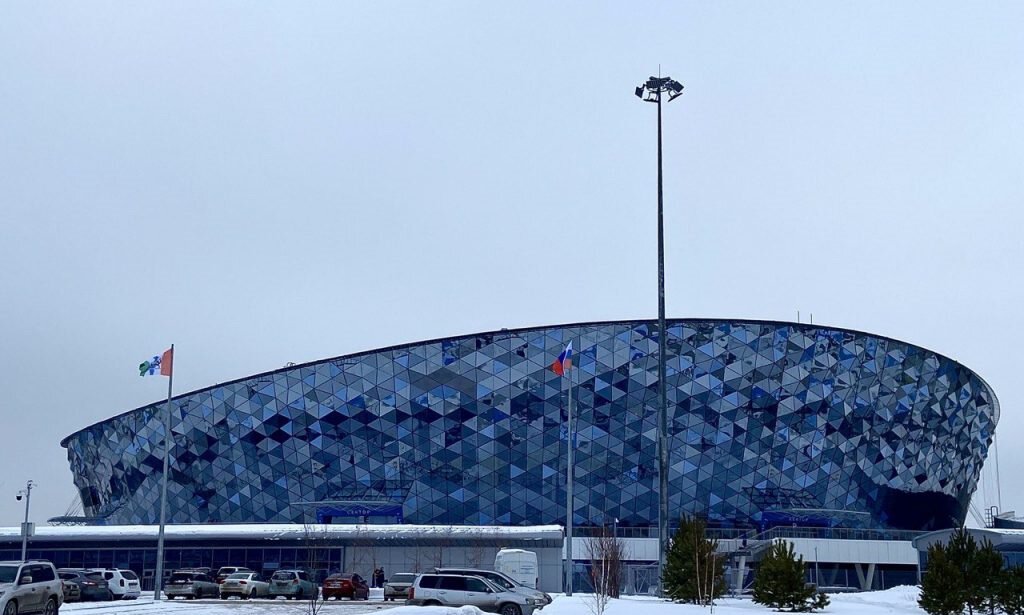 Наружные строительные работы на новой арене Сибири продлятся до осени