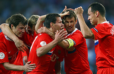 Евро-2008, Сборная Испании по футболу, Сборная России по футболу