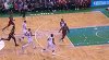 LeBron James with one of the day's best blocks