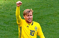 Сборная Швеции по футболу, ЧМ-2018 FIFA, Эмиль Форсберг