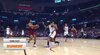 Isaac Okoro scores off the great dish by Darius Garland