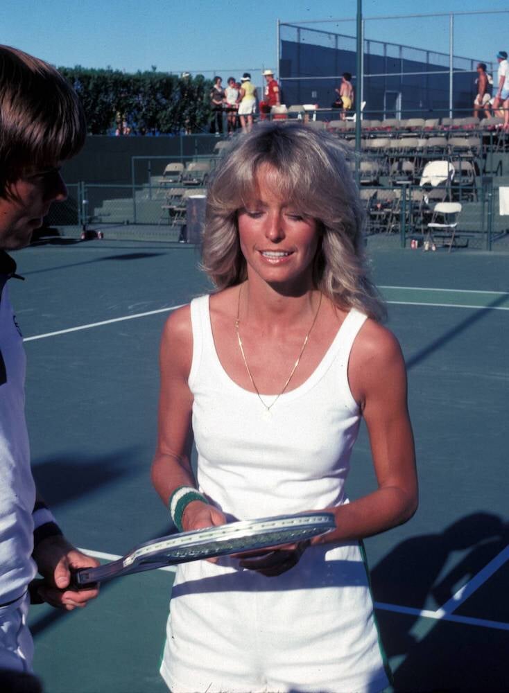 Актриса Фарра Фосетт – фанатка тенниса, джогинга и секс-символ 70-х. Постер с ней в красном купальнике – самый продаваемый в истории