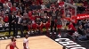 Zach LaVine hits the shot with time ticking down