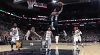 Dejounte Murray rattles the rim on the finish!