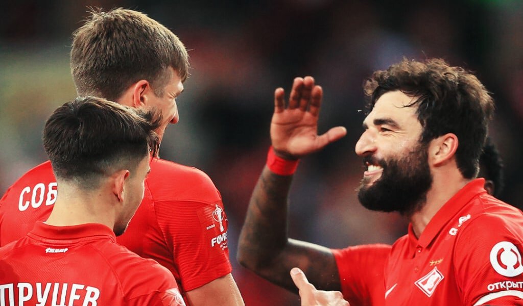 Спартак выиграл 6 матчей подряд в Кубке, общий счет 16:2