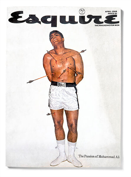 Обложка Esquire с Али – гениальная. Боксера-мусульманина показали в образе мученика-христианина, а стрелам Мохаммед дал имена чиновников