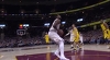 LeBron James shows off the vision for the slick assist