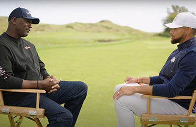 Стефен Карри взял интервью у Джордана. Поговорили о гольфе, ненависти к поражениям и неуверенности Майкла