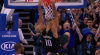 Evan Fournier with the huge dunk!