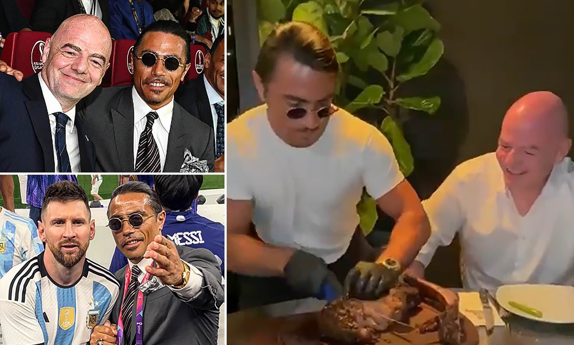 Инфантино отписался от повара Salt Bae. ФИФА ранее начала расследование из-за его присутствия на поле после финала ЧМ-2022