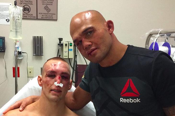 Величайший (и кровавый!) бой в истории UFC: Макдональд и Лоулер рубились 4 раунда, затмили чемпионство Конора и фотографировались в больнице