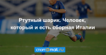 Ртутный шарик. Человек, который и есть сборная Италии