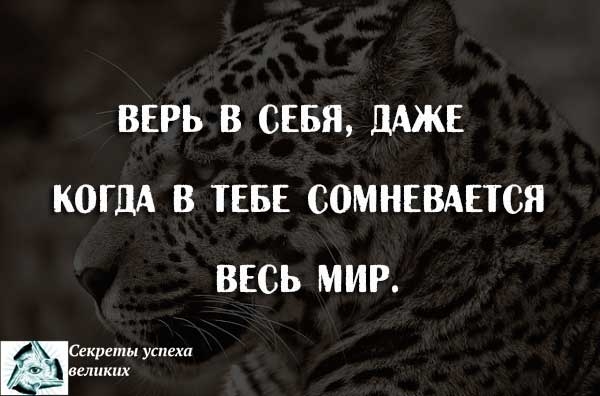 Иногда все держится только на вере в себя картинки