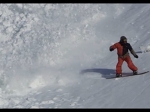Заяц Бежит Сквозь Снежную Лавину. The Hare Runs Through The Avalanche.
