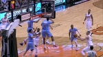 Bledsoe Dishes Off a Sweet Over the Shoulder Pass to Len
