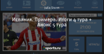 Испания. Примера. Итоги 4 тура + Анонс 5 тура