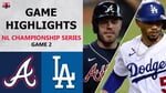 Atlanta Braves vs. Los Angeles Dodgers Game 2 Highlights | NLCS (2020)