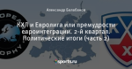 КХЛ и Евролига или премудрости евроинтеграции. 2-й квартал. Политические итоги (часть 2)
