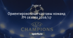 Ориентировочные составы команд ЛЧ сезона 2016/17