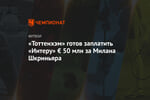 «Тоттенхэм» готов заплатить «Интеру» € 50 млн за Милана Шкриньяра