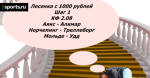 Лесенка с 1000 рублей. Шаг 1: Аякс - Алкмар, Норчепинг - Треллеборг, Мольде - Удд