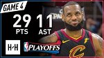 LeBron James Full Game 4 Highlights vs Raptors 2018 Playoffs ECSF - 29 Pts, 11 Ast, 8 Reb, SWEEP!