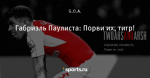 Габриэль Паулиста: Порви их, тигр!