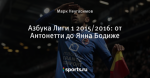 Азбука Лиги 1 2015/2016: от Антонетти до Янна Бодиже