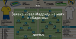 Заявка «Реал Мадрид» на матч с «Кадисом»