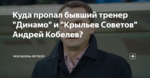 Куда пропал бывший тренер "Динамо" и "Крыльев Советов" Андрей Кобелев?