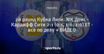 2й раунд Кубка Лиги. МК Донс - Кардифф Сити 2:1 (0:1, 1:0, 1:0) ET - все по делу + ВИДЕО