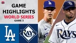 Los Angeles Dodgers vs. Tampa Bay Rays Game 3 Highlights | World Series (2020)