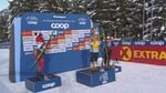 Заводной танец Ступак и Диггинс на церемонии награждения «Тур де Ски»