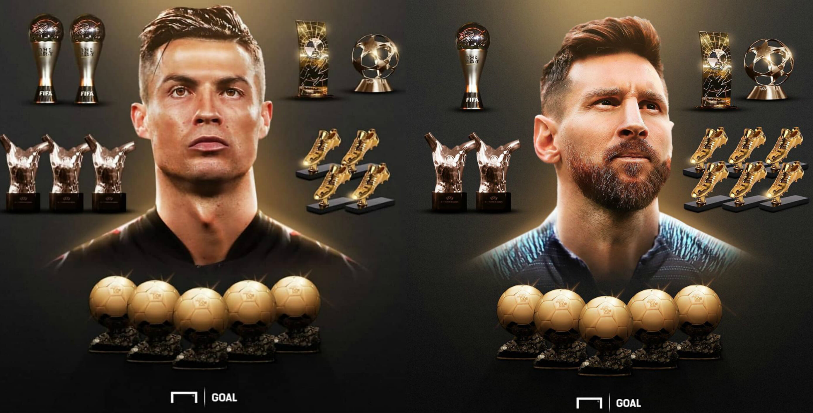 Золотой бутсы Messi Ronaldo