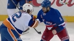 Scott Mayfield vs Tanner Glass Mar 22, 2017