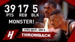 Hakeem Olajuwon DESTROYS MVP Robinson! Full Game 6 Highlights vs Spurs 1995 WCF - EPIC!
