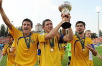 Дмитрий Еременко, сборная Украины U-19, Юрий Калитвинцев, Виталий Виценец, Дмитрий Коркишко, Артур Карноза, Сергей Кривцов, Евгений Шахов, Виталий Каверин, Темур Парцвания, Сергей Шевчук 1990, Денис Гармаш, Сергей Люлька, Сборная Украины по футболу, Дмитрий Кушниров, Игорь Левченко I, Сергей Рыбалка, Игорь Чайковский, Богдан Бутко, Кирилл Петров