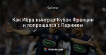 Как Ибра выиграл Кубок Франции и попрощался с Парижем