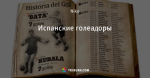 Испанские голеадоры