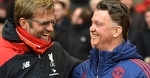 Jurgen Klopp at Liverpool and Louis van Gaal at Man United: VERY similar records