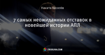 7 самых неожиданных отставок в новейшей истории АПЛ