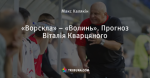 «Ворскла» – «Волинь». Прогноз Віталія Кварцяного
