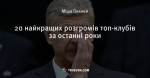 20 найкращих розгромів топ-клубів за останні роки