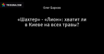 «Шахтер» - «Лион»: хватит ли в Киеве на всех травы?