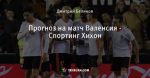 Прогноз на матч Валенсия - Спортинг Хихон